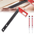 thumbnail image 3 of TOP! 12 Inch Framing Square Carpenter Square, Woodworking Ruler, T Tool, Right Angle L Ruler C, 3 of 4