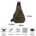 thumbnail image 2 of Bolso de hombro de lona, bolso de mensajero pequeño, mochila de ocio para hombro, hombres y mujeres, 2 of 5