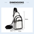 thumbnail image 1 of Bolsa Bandolera de PVC transparente Bandolera aprobada por el estadio transparente para hombres y mujeres Ndcxsfigh  Para Estrenar, 1 of 9