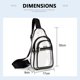 thumbnail image 1 of Bolsa Bandolera de PVC transparente Bandolera aprobada por el estadio transparente para hombres y mujeres Ndcxsfigh  Para Estrenar, 1 of 9