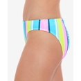 thumbnail image 3 of Salt + Cove Junior's Sunny Stripe Hipster Bikini Bottoms Swimsuit Blue Size Large, 3 of 3