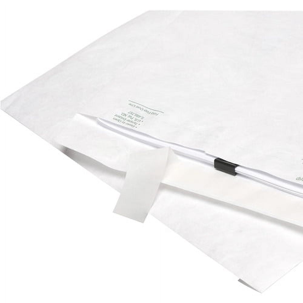Quality Park Flap-Stik Open-end Envelopes Catalog - #13 1/2 - 10" Width x 13" Length - 14 lb - Peel & Seal - Tyvek - 50 / Box - White