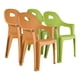 thumbnail image 1 of Kit 4 sillas Rattan Nube Infantil 2 Verde Lima 2 Naranja Atardecer, 1 of 4