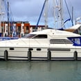 thumbnail image 4 of Gymax Lot de 4 Garde-Boue de Bateau 27 Pouces Pare-Chocs Marin Gonflable à Main Noir, 4 of 10