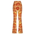 thumbnail image 6 of YueHuiYing Women's Vintage Printed High Waisted Tight Fitting Bag Fit Hip Wide Leg Trousers, 6 of 9