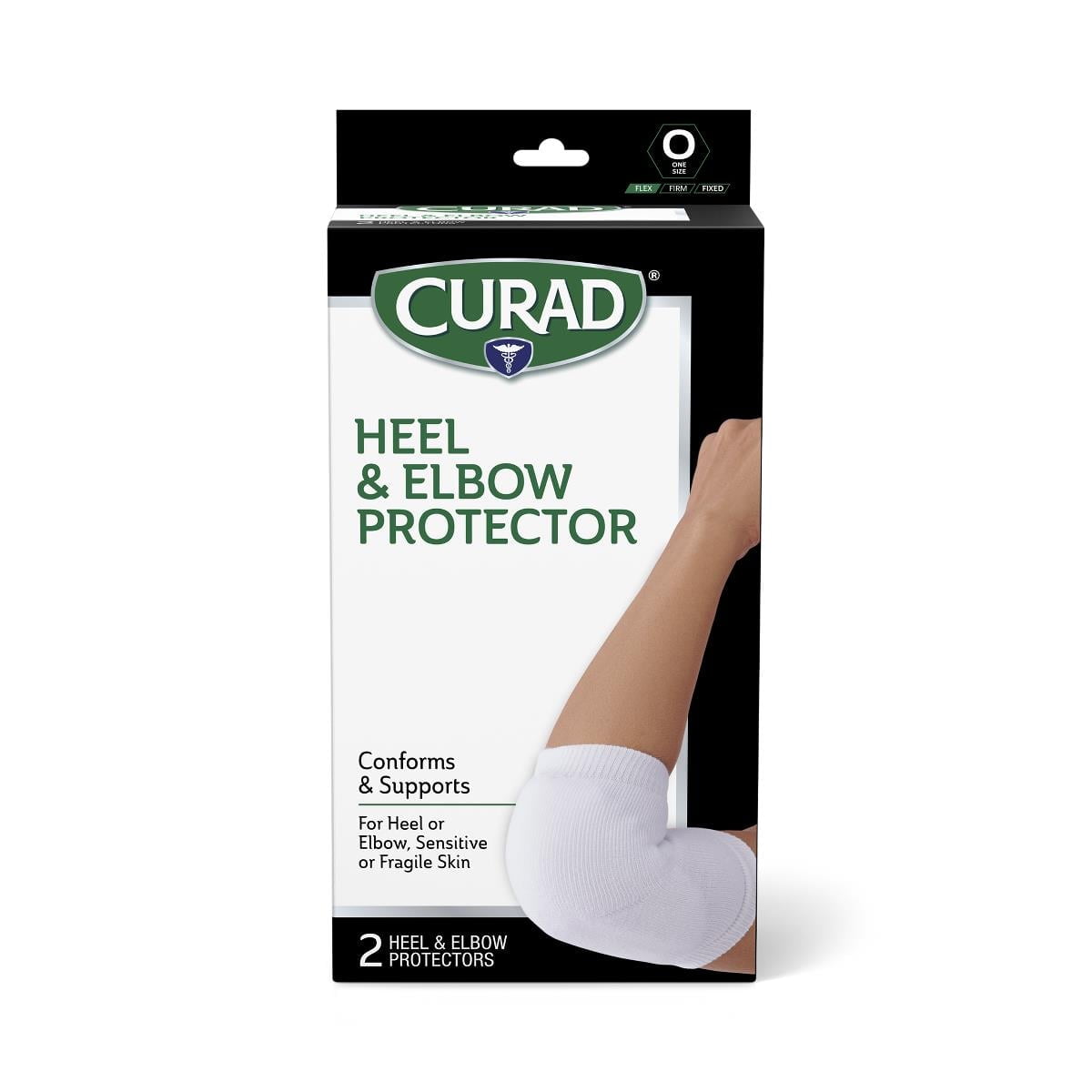 Curad Heel and Elbow Protectors, Universal Fit, One Size Fits Most, 1 Pair
