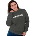 thumbnail image 4 of Female Girl Power Empowering Women Women Crewneck Sweatshirt Brisco Brands S, 4 of 6