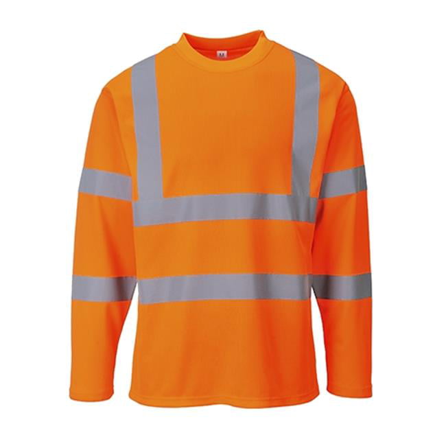 Portwest RT23 Hi-Vis High Visibility Orange Reflective Breathable T-Shirt Medium 