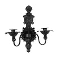 thumbnail image 2 of Candelabros de metal para velas de palo Candelabros de pared Candelabros para centros de mesa de fiesta de estilo rústico Estilo A, 2 of 8