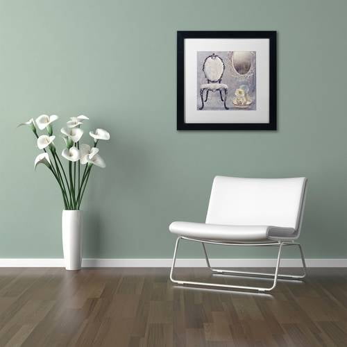 Trademark Fine Art "Salon II" Canvas Art by Color Bakery White Matte, Black Frame