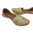 thumbnail image 2 of Punjabi Jutti For Men Handmade Wedding Shoes Flat Designer Gift For Him US 10.5/ EURO 44, 2 of 4
