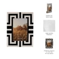 thumbnail image 6 of Geometric Resin and Wood Photo Frame for Tabletop or Wall Decor - Rectangular Boho Decorative Picture Frames for Pictures - Textured Pattern and Artisan-Inspired Design Detail - 9", Black & White, 6 of 11