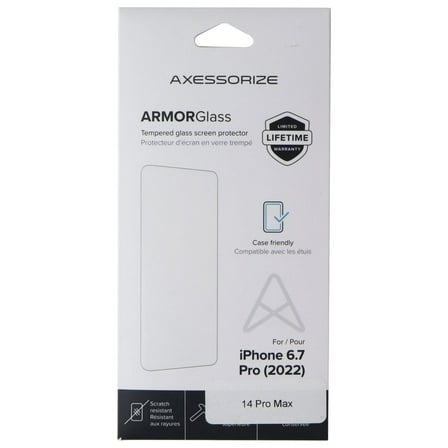 Axessorize ArmorGlass Tempered Glass for iPhone 14 Pro Max