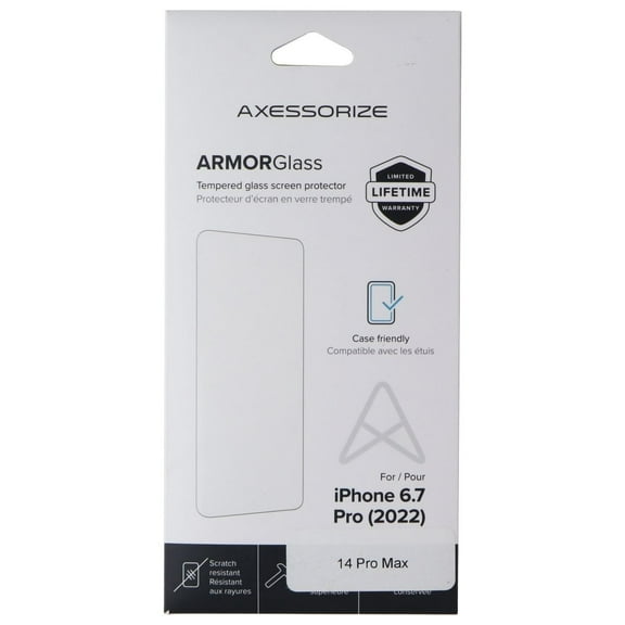 Axessorize ArmorGlass Tempered Glass for iPhone 14 Pro Max