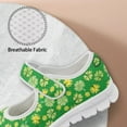 thumbnail image 5 of Psesaysky Four-Leaf Clovers Velcro Casual Shoes for Women Girls Hook & Loop Printed Shoes Anti-Slip Wear-Resistant Sneakers Size 5.5-10, 5 of 7