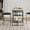 Grey, variant on Small Bar Table and Chairs Set for 2,Small Dining Table with 2 Velvet Cushioned Stools,3 Storage Shelves, Space Saving Kitchen Table Set for Breakfast Nook, Apartment, Bistro,Golden Marble.