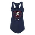 thumbnail image 2 of Wild Bobby, Betty Boop Sugar and Spice Wink Betty Boop Ladies Racerback Tank Top, Navy, Small, 2 of 5