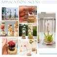 thumbnail image 2 of 4pcs Glass Cloche Dome Long Display Bottle Glass Bell Jar with Cork Base Dome Cover Decorative Jars Display Case for Flower Storage Home Christmas Party Favor Decoration 2.36x4.48inch, 2 of 9
