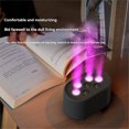 thumbnail image 4 of Difusor de Llama con Iluminación Dinámica, Control Inteligente, Humidificador de 7 Orificios para Escritorio, Dormitorio, Color Gris., 4 of 5