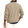 thumbnail image 3 of GrmtClth Mens Crew Neck Sweaters Big & Tall Knit Sweaters Classic Basic Soft Comfy Long Sleeve Pullover Tops Khaki L, 3 of 6