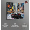 thumbnail image 2 of Blast The Speakers Car Canvas Wall Art by Notoriart, Gallery Wrapped, 16" x 16", 2 of 7