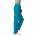 thumbnail image 3 of Adar Universal Scrubs For Women - Tapered Cargo Scrub Pants - 506 - Teal Blue - 2X, 3 of 7
