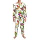 thumbnail image 3 of Balery Birds And Flowers Pijama para Hombre de Dos Piezas con Manga Larga, Conjunto de Dormir y Descanso Suave con Bolsillos-Small, 3 of 7