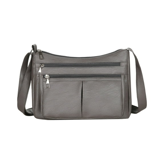 EUDIDV Sling Bag,Zipper Crossbody Bag With Wide Shoulder Strap Phone Wallet Shoulder Purse Multiple Zipper Pockets,Crossbody Bag,Small Backpack