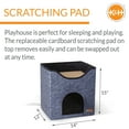 thumbnail image 3 of K&H Pet Products Thermo-Kitty Playhouse Classy Navy 12 X 14 Inches, 3 of 9