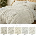 thumbnail image 2 of U by Bedsure Tufted Boho Comforter Set, 2 Pieces Farmhouse Shabby Chic Embroidery Bed Set, Soft Jacquard Comforter for All Seasons,Twin,Oat Milk, 2 of 6