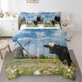 thumbnail image 1 of YST Rustic Cow Print 7-Piece Comforter Set, Farmhouse Decor, King Size, 1 of 5