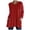 Red, variant on WREESH Womens Fashion Tunic Top Crewneck Solid Color Pullover Plus Size Long Sleeve Tops Spring And Fall New Loose Pocket Casual Top Olive Green