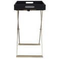 thumbnail image 2 of vidaXL Folding Table Gold and Black 48x34x61 cm MDF, 2 of 5
