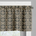 thumbnail image 3 of Ambesonne Antique Oriental Window Valance, Circle Floral Art, 54" X 18", Tan and Dark Sepia, 3 of 5