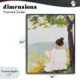 thumbnail image 4 of Stupell Industries Contemporary Girl Reading in Nature Black Framed Giclee Art, 16 x 20, by The Prints Vibe, 4 of 8