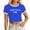 Z1 Blue, variant on HCYSFG Womens "HAITI" Letter Print Crop Top Casual Crew Neck Short Sleeve Tee Cultural Pride Graphic Top Trendy Summer Streetwear