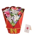 thumbnail image 2 of veasfak Bouquet Greeting Card with Note Card and Envelope Romantic Birthday Card for Mom B, 2 of 9