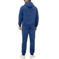 thumbnail image 5 of yuCgh Men's Two-Piece Hoodie Sweatshirt and Jogging Pants Tracksuit Set for Casual Sports and Athletic Wear, Comfortable Lounge Outfit for Outdoor Activities and Everyday Use,Royal Blue 2XL, 5 of 6