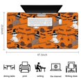 thumbnail image 5 of Long Mouse Pads for Desk,Halloween Witch Cats on Brooms Pattern Desk Mats on Top Of Desks, Desk Mouse Pad Extra Large with 3mm Non-Slip Base and Stitched Edge for Gaming,Office,Work,Home 47.3x23.6in, 5 of 5