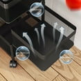 4 Layer Storage Rack Kitchen Square Rotating Storage Baskets Floor ...