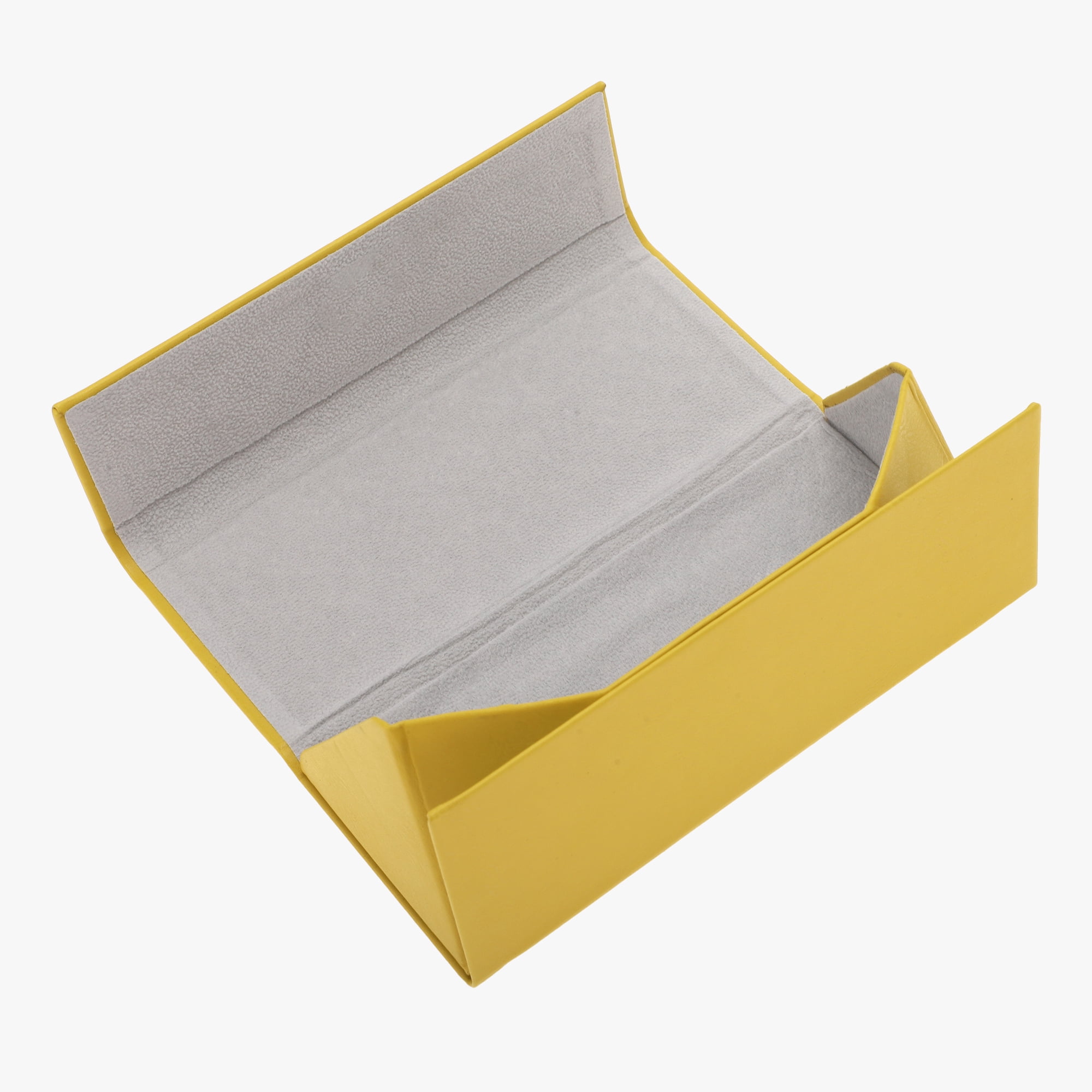 Unique Bargains Folding Eyeglasses Case Eyeglasses Storage Yellow