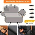 thumbnail image 2 of 600D Heavy-Duty Dog Seat Cover Compatible for Car, Truck, SUV Rear Seats - Sliding Pad Pet Hammock with Scratch-Resistant Protection, Soft Durable Polyester Suitable for Vehicles, for Car Models, 2 of 6