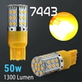 thumbnail image 2 of 2X 50W 7443 LED Rear Turn Signal Parking High Power Light Bulbs Amber Yellow, 2 of 6