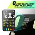 thumbnail image 2 of Báscula de peso corporal, RunSTAR, 8 electrodos, analizador de composición corporal recargable de alta precisión con índice BMR, báscula digital de grasa corporal, medición de composición muscular y g, 2 of 5