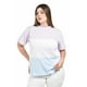 thumbnail image 1 of Playera tricolor Roman Fashion /Tallas Extras, 007 (Lila) lila 38, 1 of 5