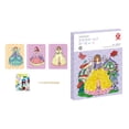 thumbnail image 4 of Libro de pintura de acuarela, libro de pegatinas de actividad preescolar, creatividad, vestido, pegatina de muñeca de princesa para mayores de 3 años Estilo F Macarena libro de pegatinas, 4 of 8