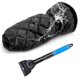 thumbnail image 1 of Pala de nieve para coche, además de guantes de terciopelo para mantener el calor, pala para quitar nieve, herramienta retráctil, descongelación y descongelación, raspador de hielo y raspador de nieve Adepaton 2034564-2, 1 of 9