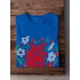 thumbnail image 3 of Realistic Heart W Flowers T-Shirt Men -Image by Shutterstock, Male Small, 3 of 4