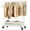 White, variant on Clothes Rack Clothing Racks for Hanging Clothes, Rolling Clothes Rack Portable Clothing Rack, Double rod clothing rack with Storage Basket, Garment rack for Bedroom, Laundry Room, White