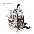 thumbnail image 3 of FORMRS School Backpack with Front Zippered Pocket 12" Student Travel Daypack, Brown Christmas House, 3 of 6
